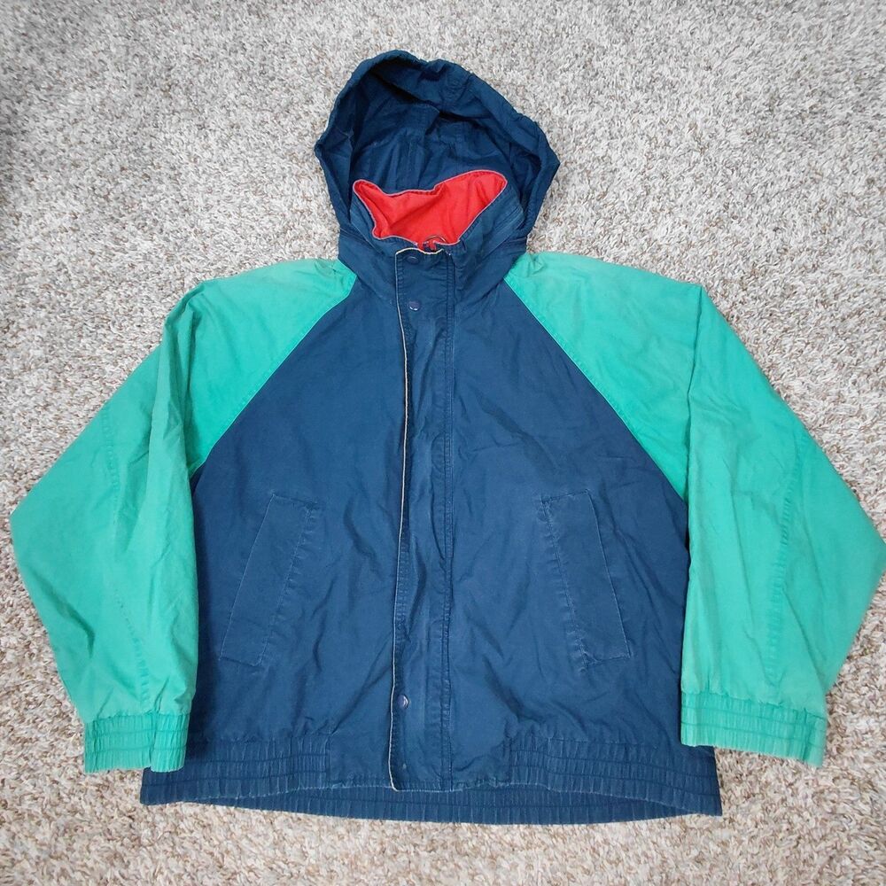 Vintage Brooks Brothers Jacket Mens Medium Color Block Full Zip Windbreaker